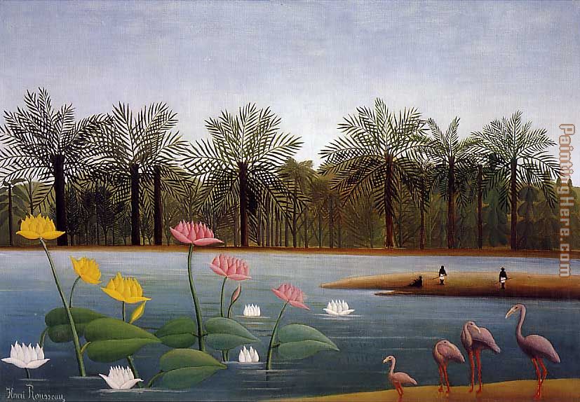 Henri Rousseau The Flamingos